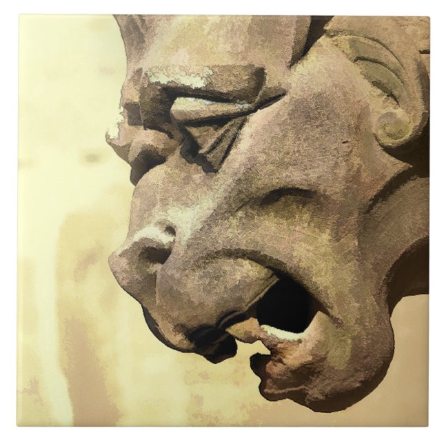 GARGOYLE KAKELPLATTA (Framsidan)