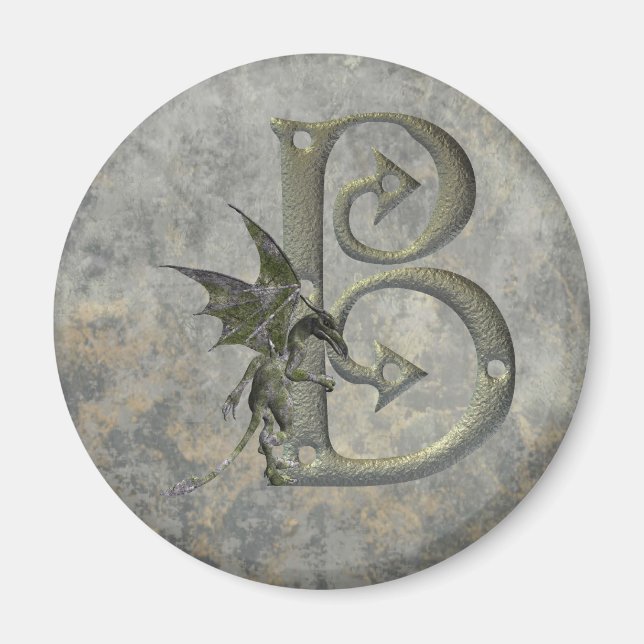Gargoyle Monogram B Magnet (Framsidan)