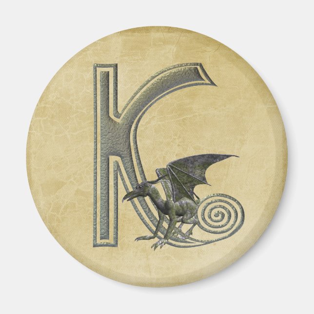 Gargoyle Monogram K Magnet (Framsidan)