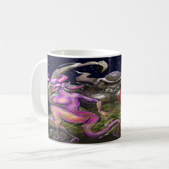 Gargoyle mörk Fae Kaffemugg (Framsida vänster)