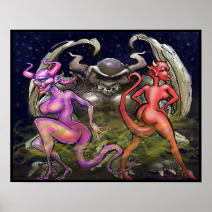 Gargoyle mörk Fae Poster