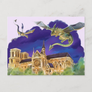Gargoyle Notre Dame - Paris vykort