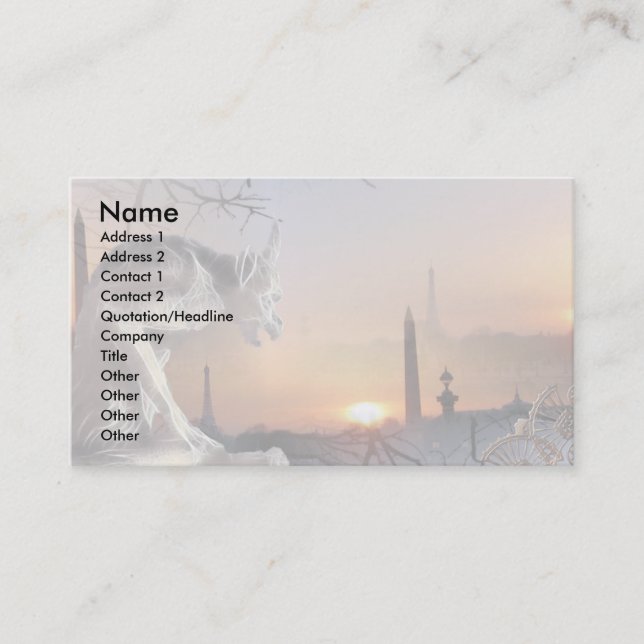 Gargoyle of Notre-Dame Visitkort (Framsida)