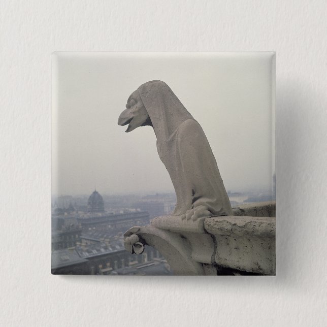 Gargoyle på balustraden av det stort knapp (Framsida)