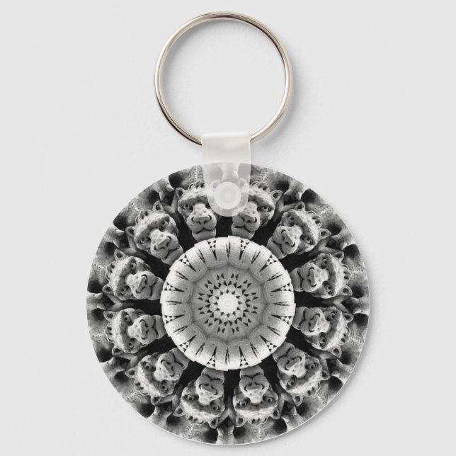 Gargoyle Rosette Keychain Nyckelring (Framsida)