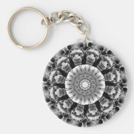 Gargoyle Rosette Keychain Nyckelring