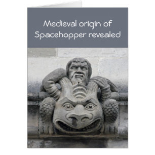 Gargoyle "Spacehopper"-kort Hälsningskort