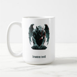 Gargoyle Statue - Anpassningsbar Text & cut Vinyl Kaffemugg