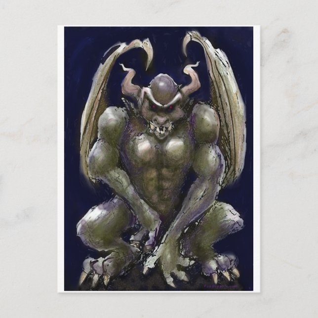 Gargoyle Vykort (Framsida)