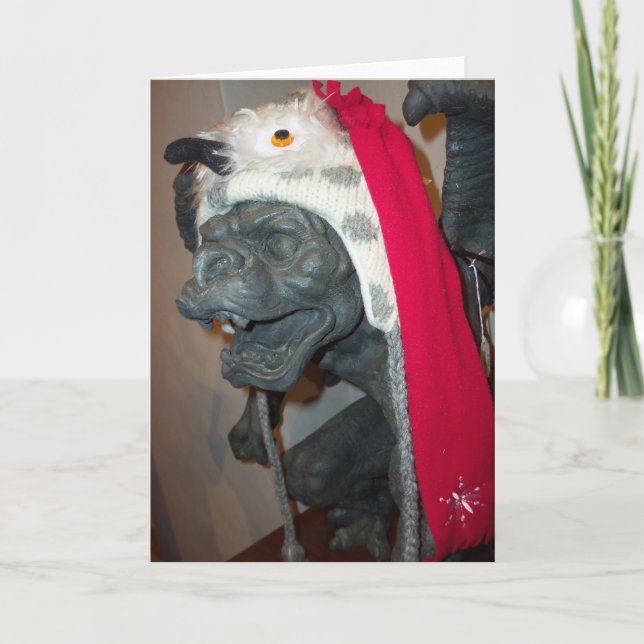 Gargoylejulkort Helgkort (Framsida)