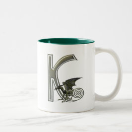 GargoyleMonogram K Två-Tonad Mugg