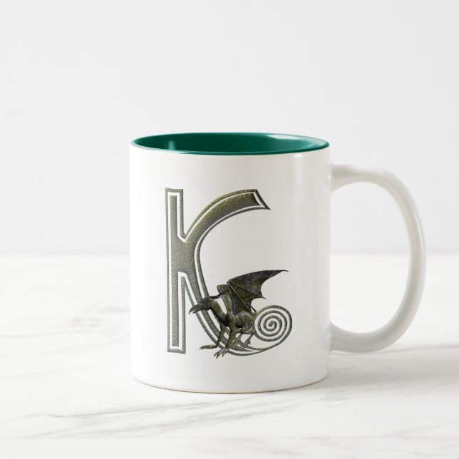 GargoyleMonogram K Två-Tonad Mugg (Höger)
