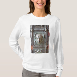 Gargoylepanel från den vänstra dörren av portal t shirt