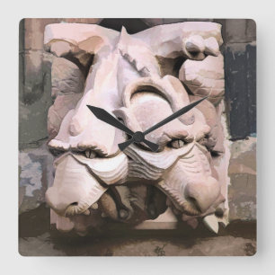 GARGOYLES FYRKANTIG KLOCKA