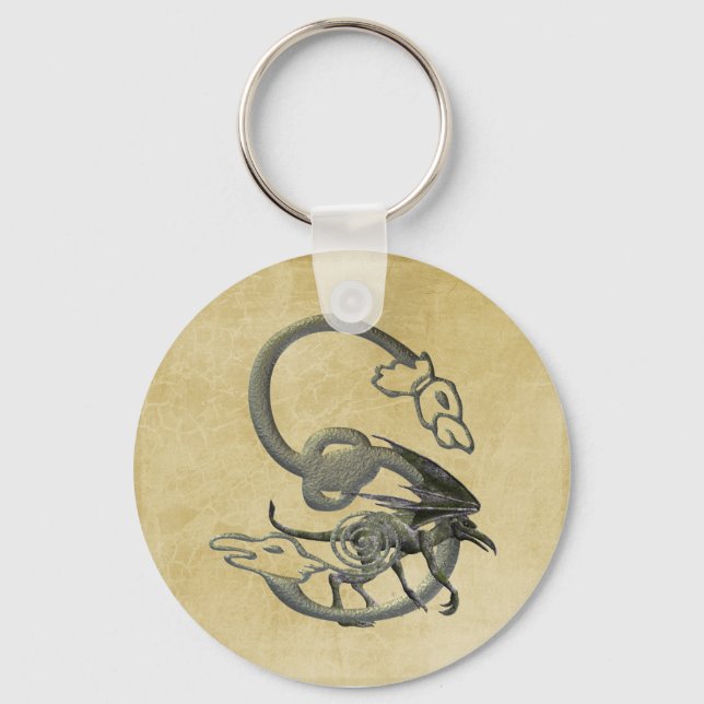 Gargoyles Monogram S Nyckelring (Framsida)