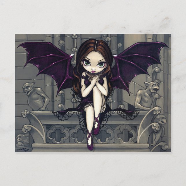 "Gargoyles of Notre Dame"-vykort Vykort (Framsida)