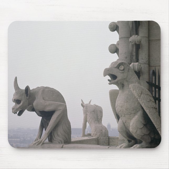 Gargoyles på balustraden av det stort musmatta (Framsidan)