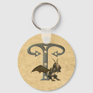 GargoylesMonogram T Nyckelring