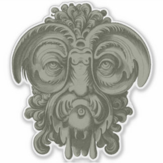 Gargoylmask 1 klistermärken