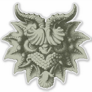 Gargoylmask 3 klistermärken