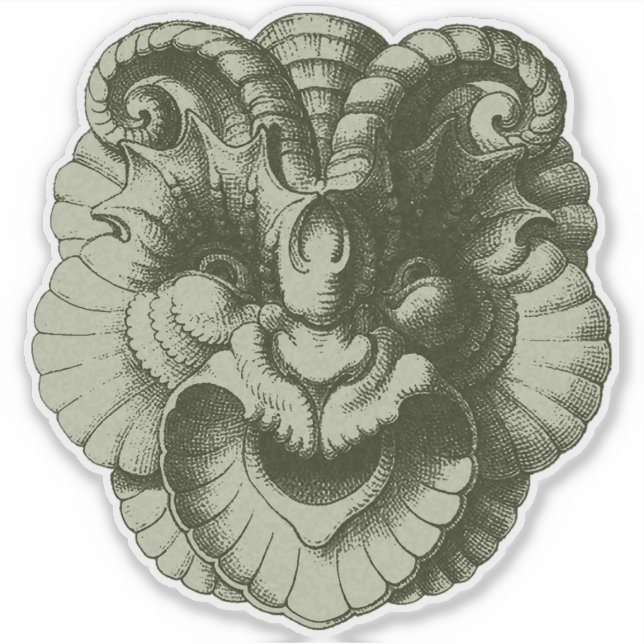 Gargoylmask 4 klistermärken (Framsida)