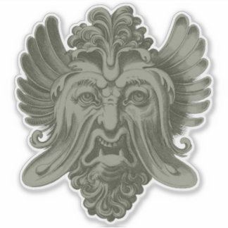 Gargoylmask 5 klistermärken