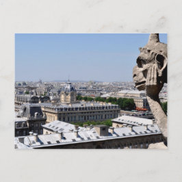 Gargoylutsikt över Paris, Notre Dame Vykort
