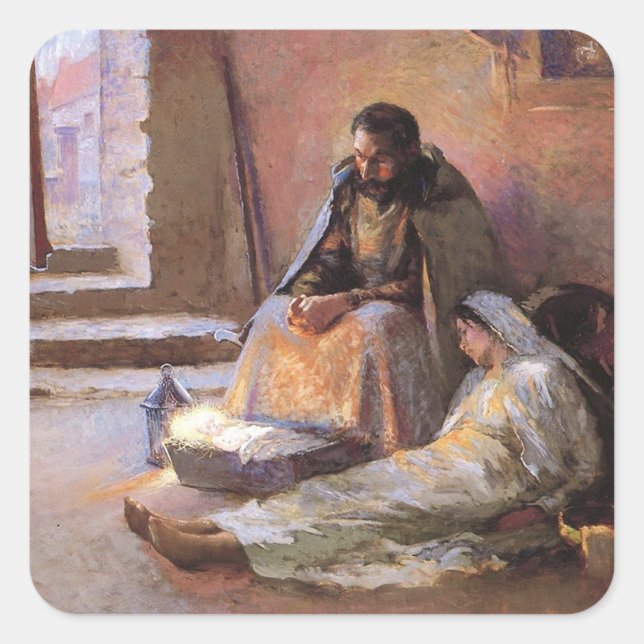 Gari Melchers aktivitet Fyrkantigt Klistermärke (Framsida)