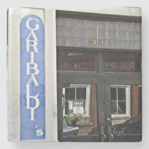 Garibaldi Cafe, Savannah, Georgia marmorkustfartyg Underlägg Sten