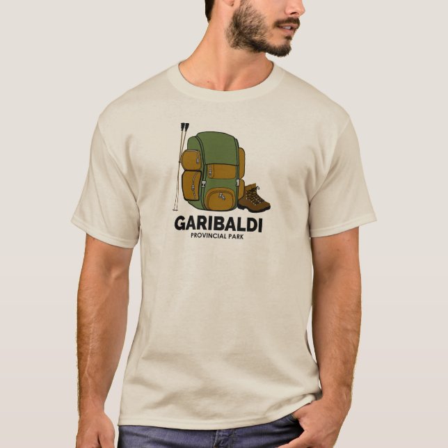 Garibaldi Provincal Park-ryggsäck T Shirt (Framsida)