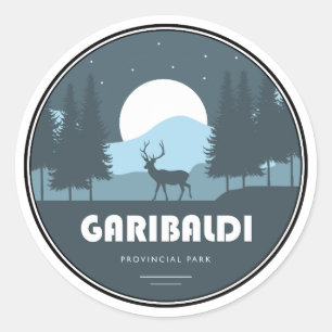 Garibaldi Provincial Park Hjort Runt Klistermärke