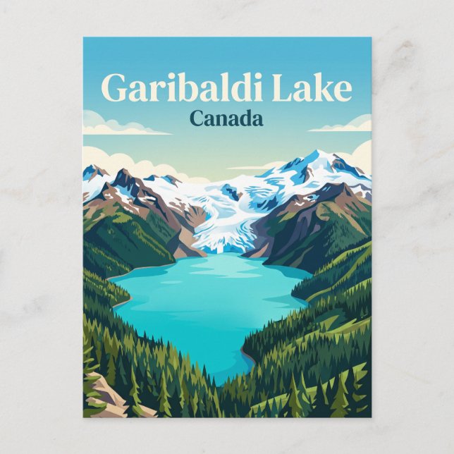 Garibaldisjön Kanada Vykort (Framsida)