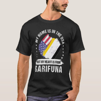Garifuna American Patriot Grown Proud My Heart är T Shirt