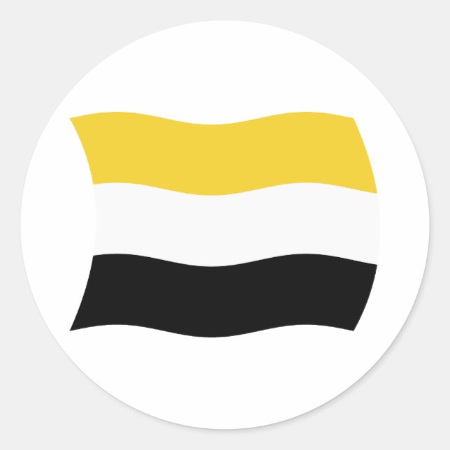 Garifuna Flagg Klistermärke (Framsida)