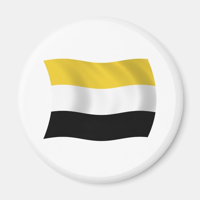 Garifuna Flagg Magnet (Framsidan)