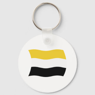 Garifuna Flagg Nyckelring