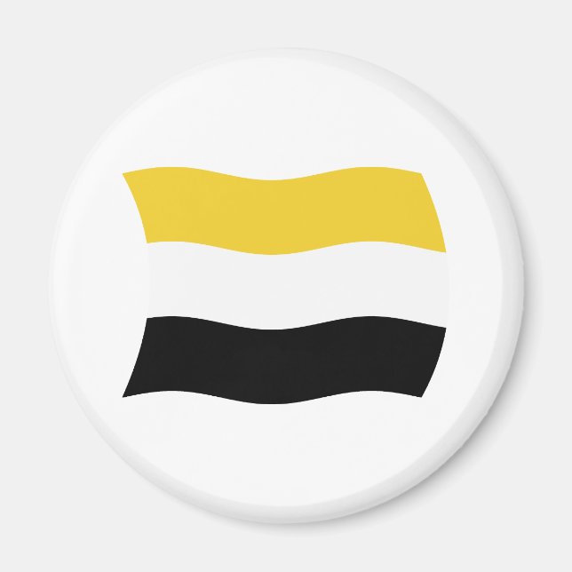 Garifuna Flagga Magnet (Framsidan)