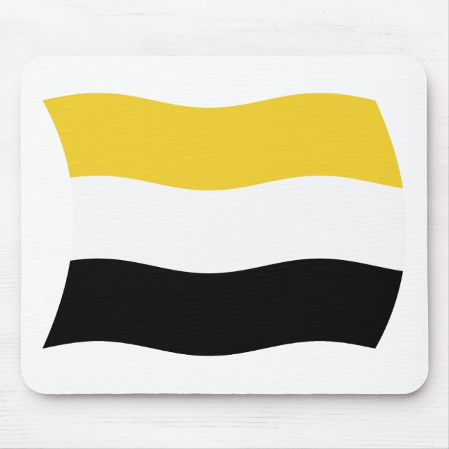 Garifuna Flagga Mousepad Musmatta (Framsidan)