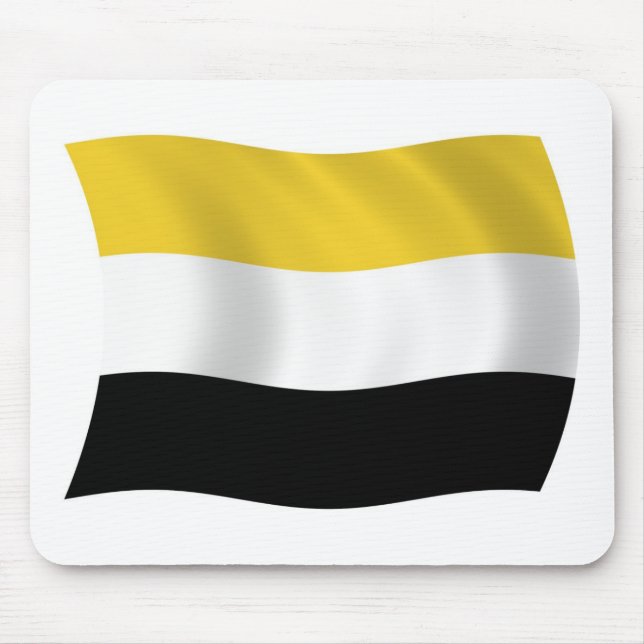 Garifuna Flagga Mousepad Musmatta (Framsidan)