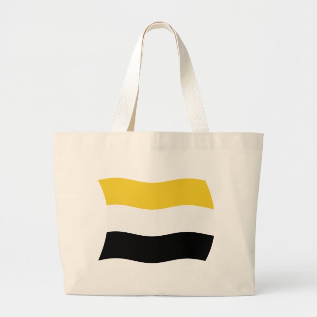 Garifuna Flagga Tote Bag Jumbo Tygkasse (Framsidan)