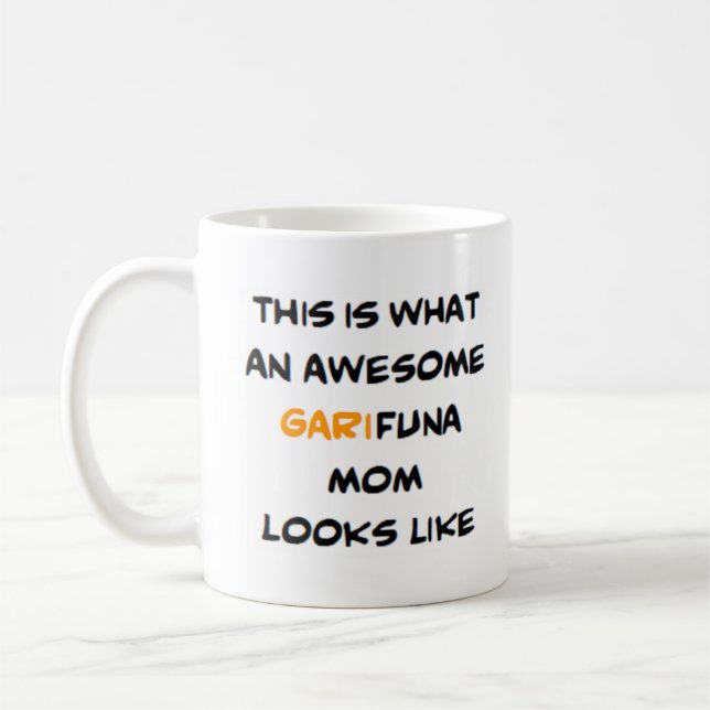 garifuna mamma, fantastisk kaffemugg (Vänster)