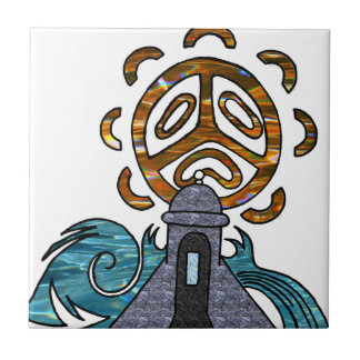 garita del diablo y solenoid Taino Kakelplatta