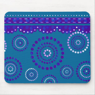Garland ARTdeco violet blue + din backgr. färg Musmatta