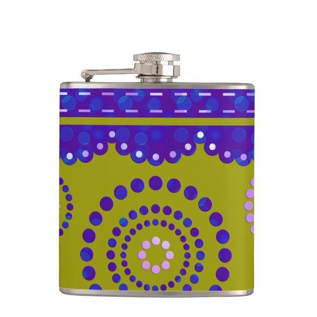 Garland ARTdeco violett blå + din bakgrundsfärg Fickplunta (Framsidan)