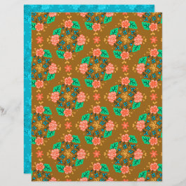 Garland Brown Scrapbook Papper