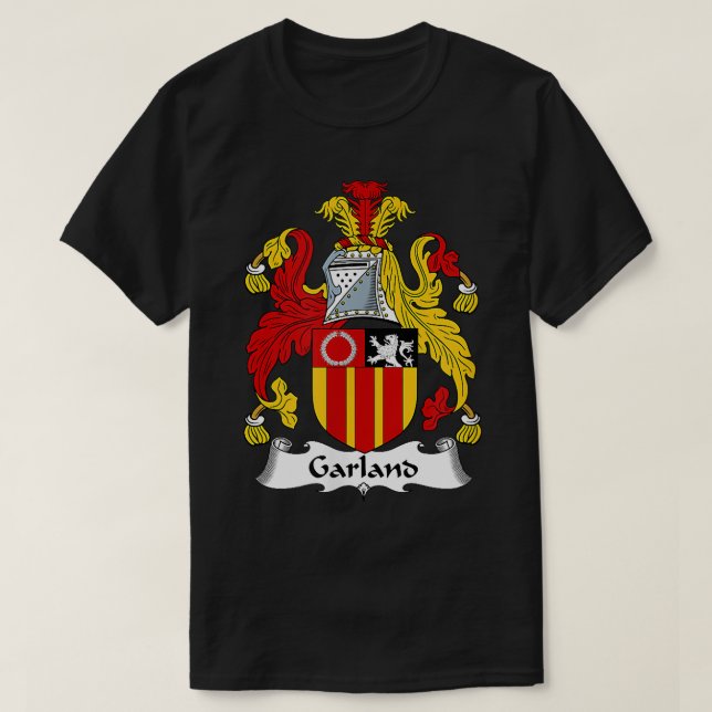 Garland Coat of Arms  Family Crest  T Shirt (Design framsida)