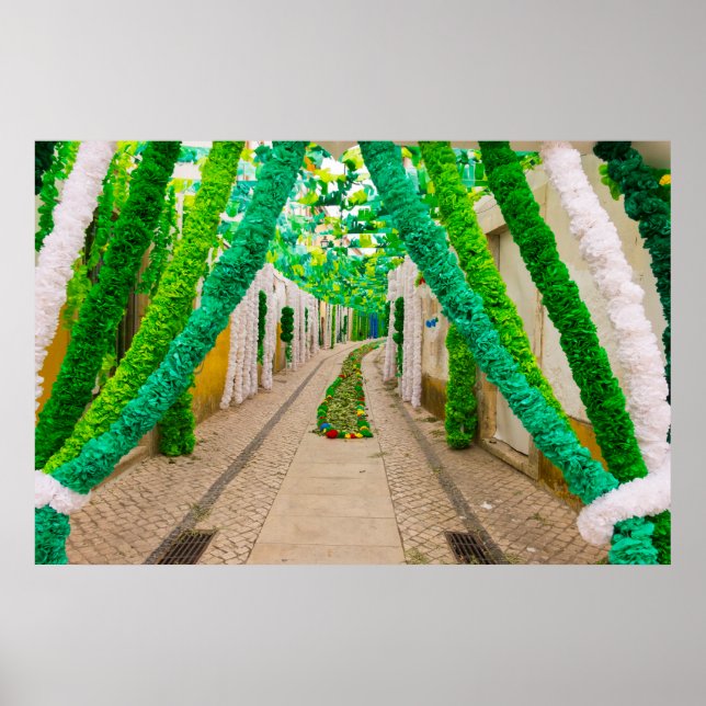 Garland-Dekorationer för en festival Poster (Framsidan)