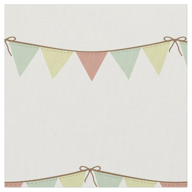 Garland flaggor-banderotyg tyg (Närbild)