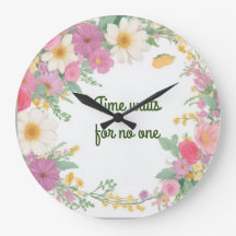 Garland Flowers Clock