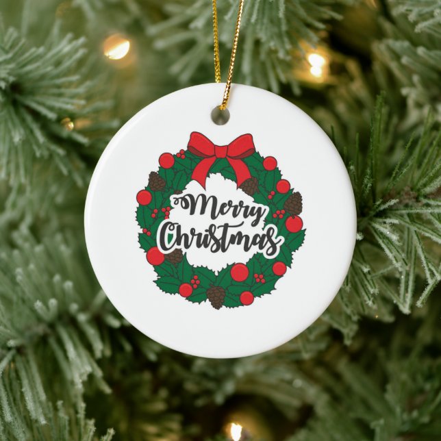 Garland God jul Julgransprydnad Keramik (Träd)